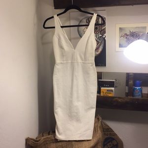 Lulu’s white midi cocktail dress